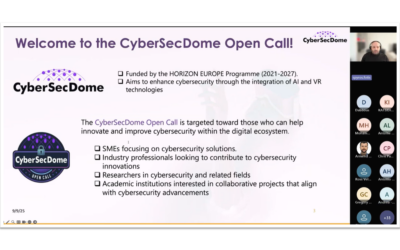 CyberSecDome Open Call Round 2 Info Day and Q&A session